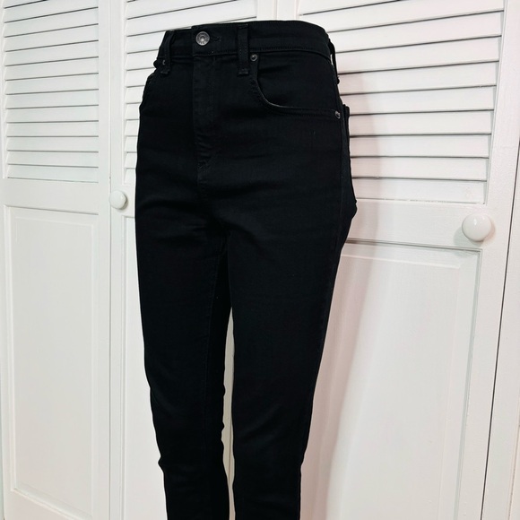 RAG & BONE Black Hampton Raw Hem Jeans Size 29 - Picture 2 of 10